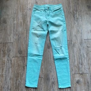 American Eagle Seafoam Green Midrise Jegging